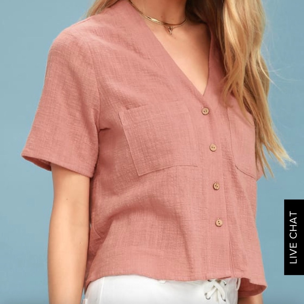 Blush pink croptop